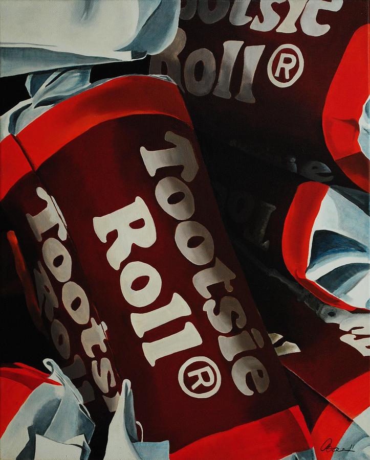 Candy Painting - Tootsie Roll by Andrea Nally
