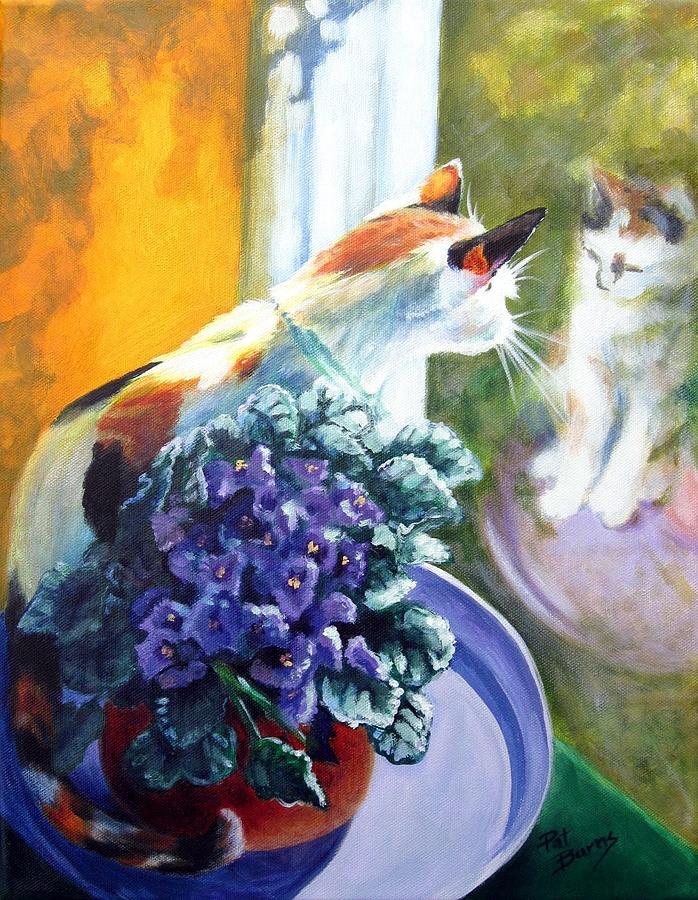 Cat Painting - Tootsie Too by Pat Burns