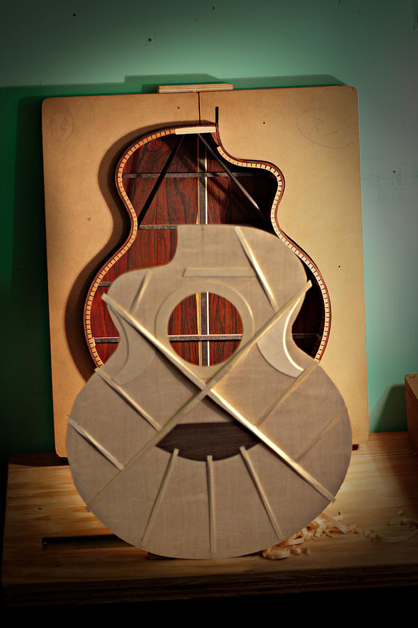 Guitar Making Photograph - Top and Body by Grant Groberg