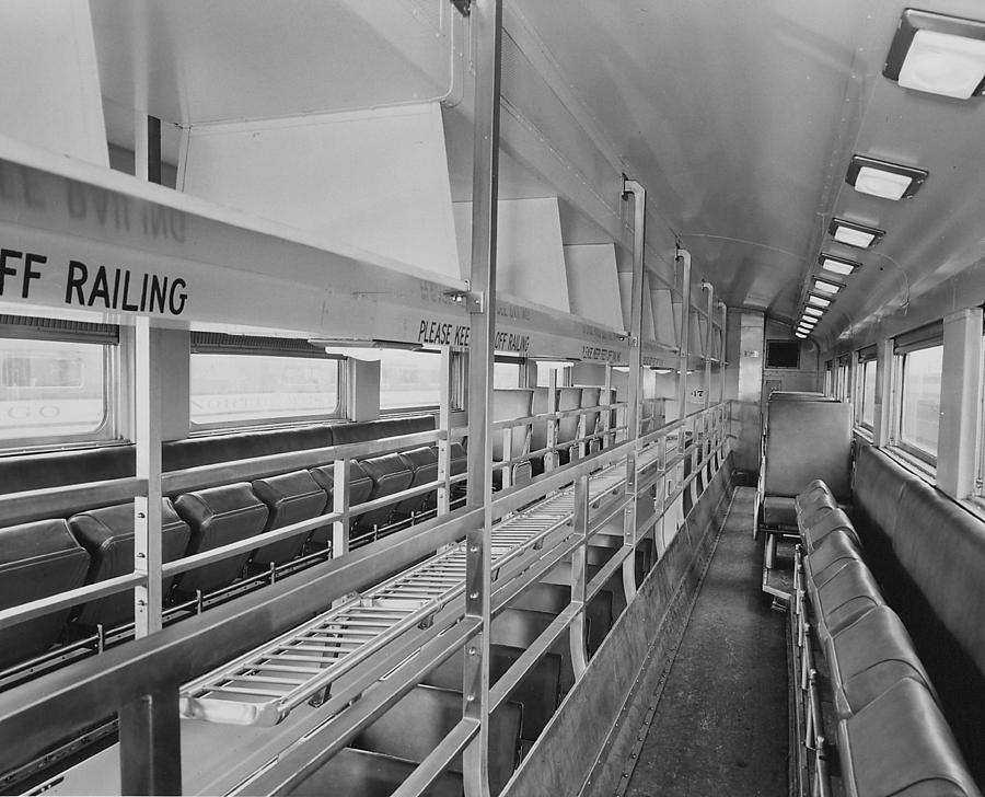 Top Floor of Bilevel Car - 1959 Photograph by Chicago and North Western Historical Society