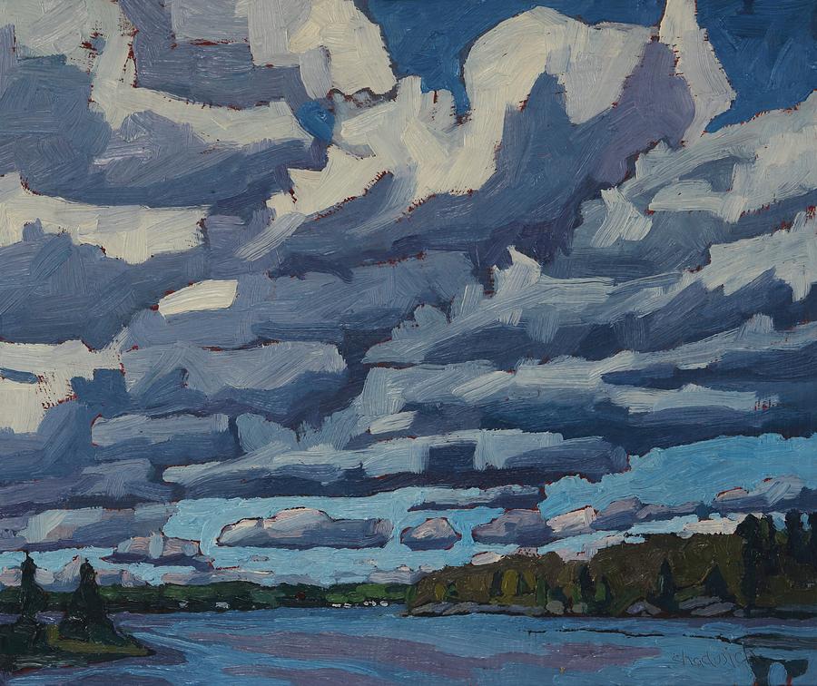 Top Lit Cumulus Painting by Phil Chadwick