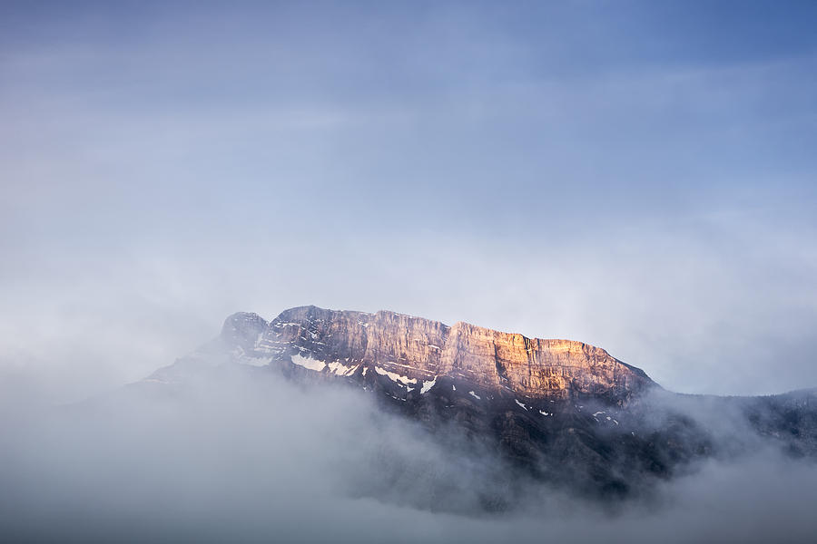 Top of Mount Rundle Photograph by Jon Glaser