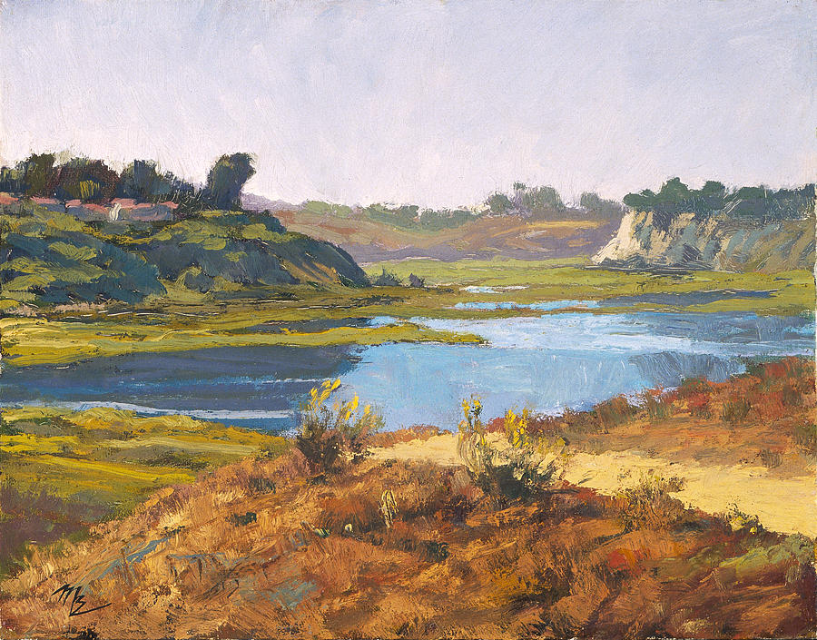 Plein Air Painting - Top of the Back Bay by Mark Lunde