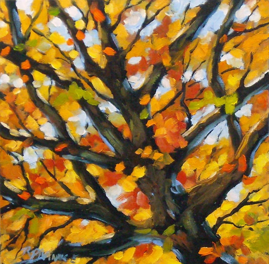 Top of the Maples Painting by Richard T Pranke