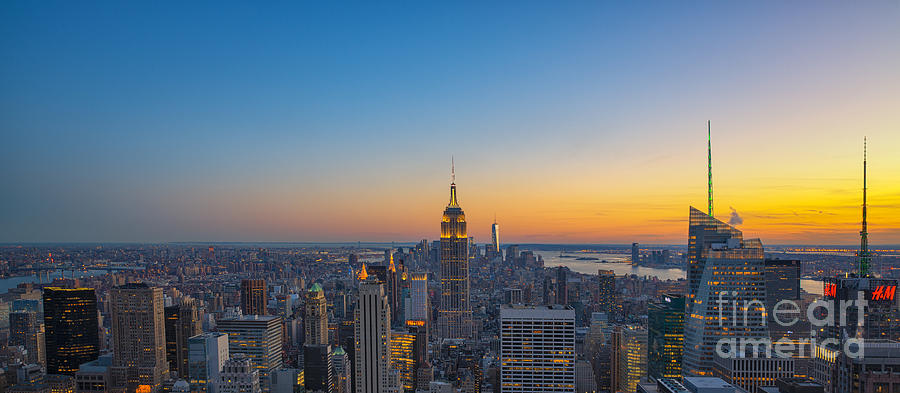 Top Of The Rock Sunset Photograph by Michael Ver Sprill