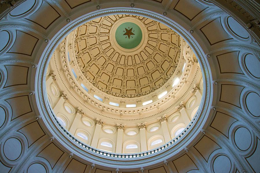 Top of the Texas Capital Rotunda Photograph by Lynn Bauer