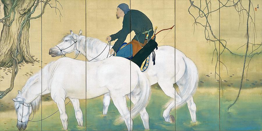 Animal Painting - Top Quality Art - Mulan #2 by Hashimoto Kansetsu