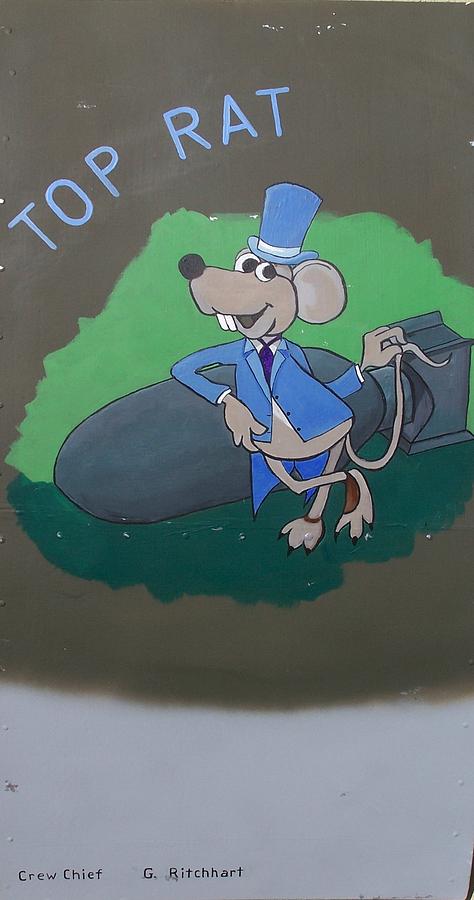 Top Rat Painting by Gene Ritchhart