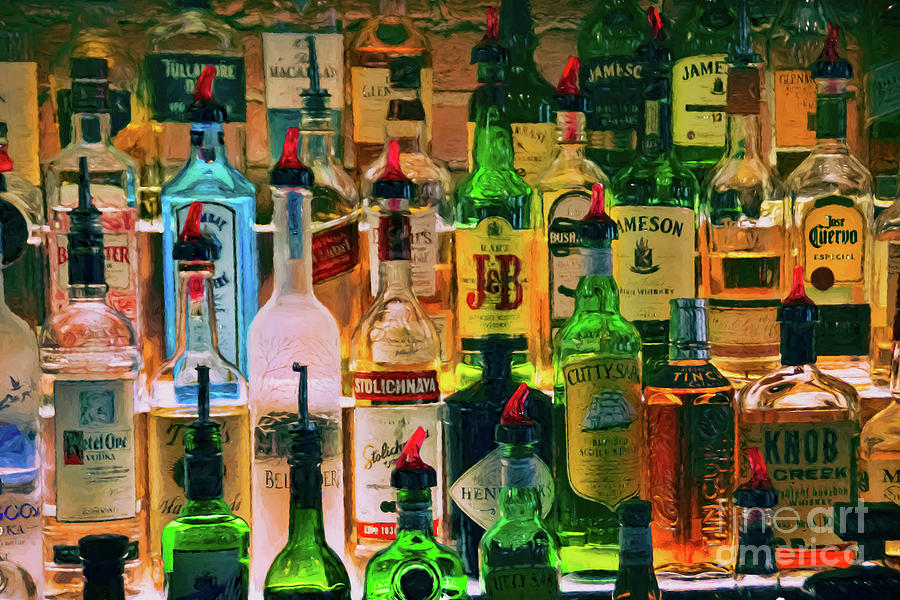 Bottle Photograph - Top Shelf by Janice Pariza