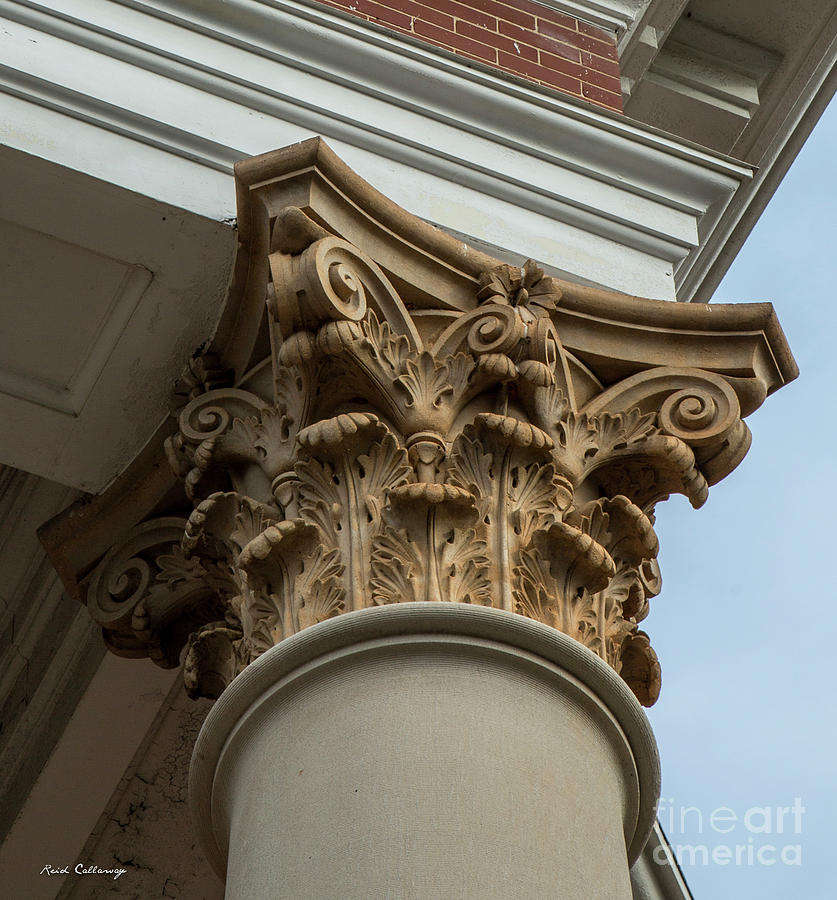 Top Shelf Morgan County Court House Column Architecture Art Photograph by Reid Callaway