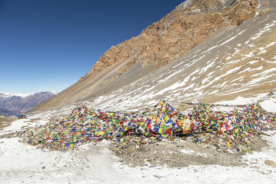 Top the Thorung La pass on the Annapurna circuit trek in Nepal Photograph by Didier Marti