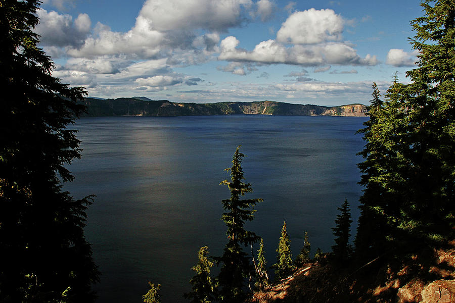 Top wow spot - Crater Lake in Crater Lake National Park Oregon Photograph by Alexandra Till