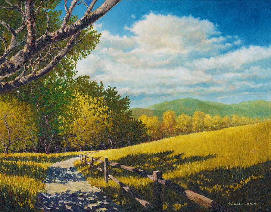 Topanga State Park Path Painting by Douglas Castleman