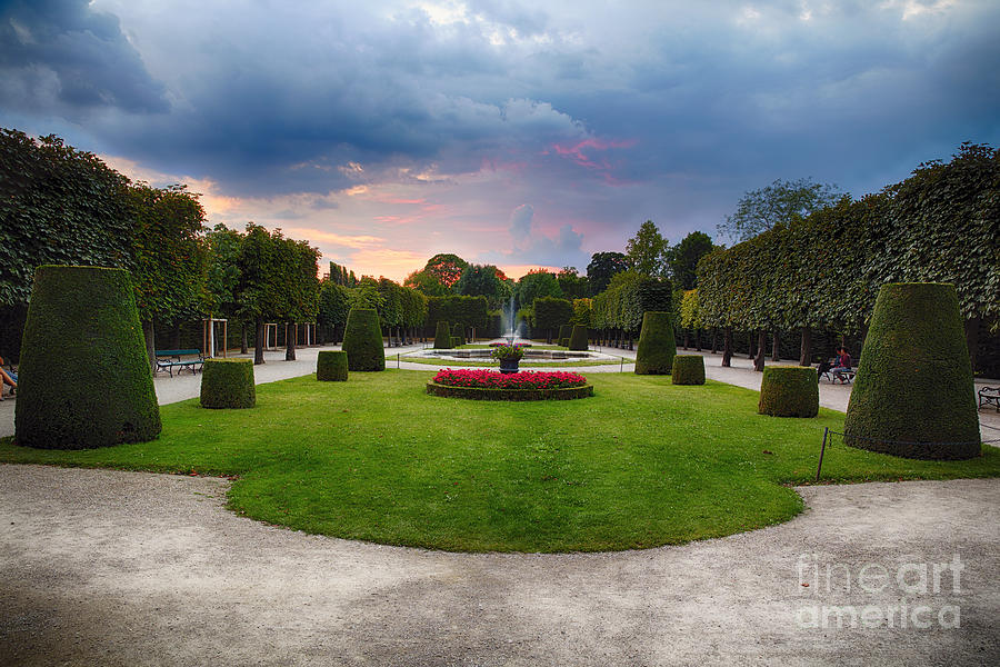 Landscape Photograph - Topiary Shrubs in a Palace Garden by George Oze