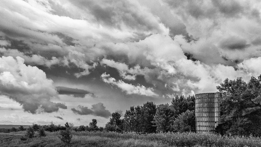 Topless Silo Under the Clouds Photograph by Guy Whiteley