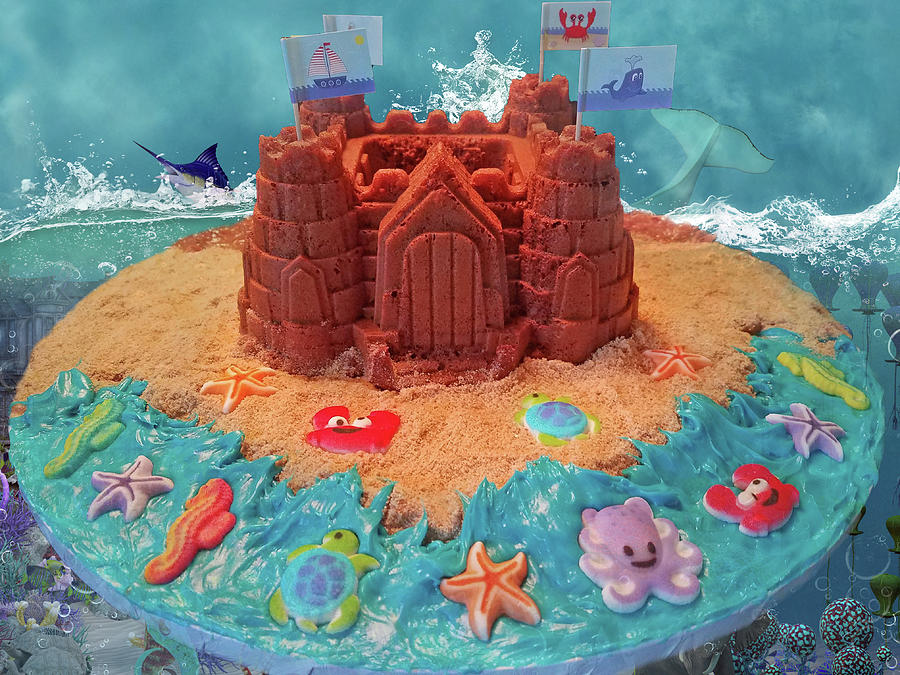 Castle Photograph - Topsail Island Castle Cake by Betsy Knapp