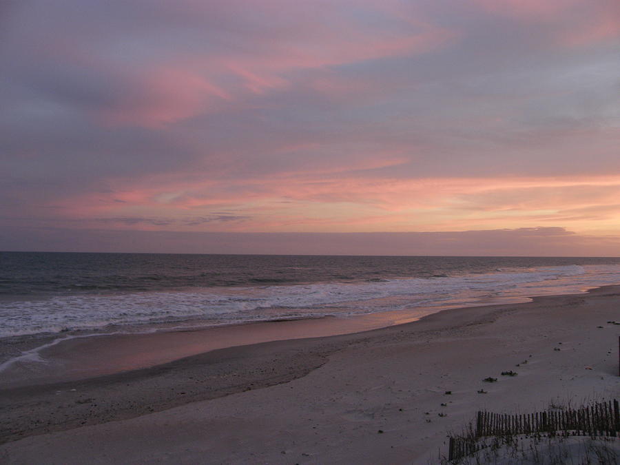 Topsail Shore at Sunset Photograph by Karen Critcher - Fine Art America