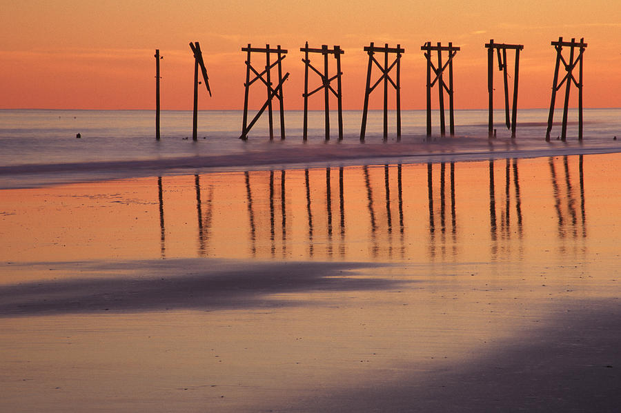 Topsail Sunset Photograph by Eric Foltz