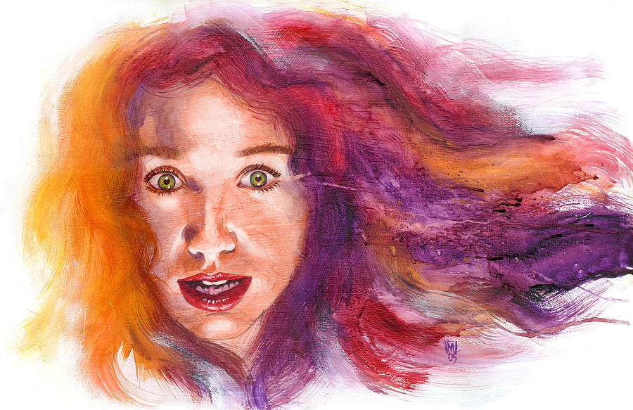 Musician Painting - Tori Rainbow by Ken Meyer jr
