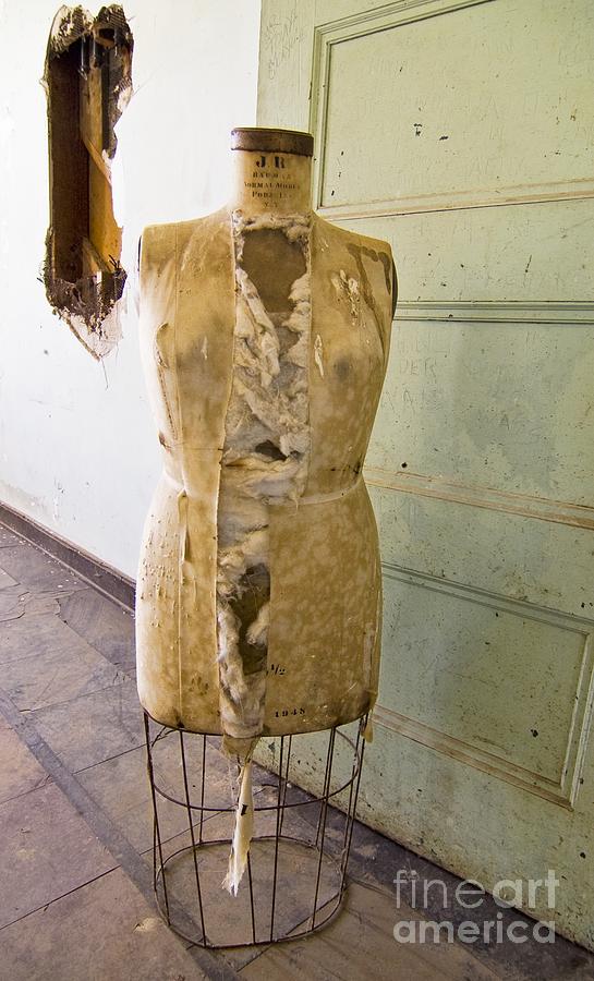 Preston School Of Industry Photograph - Torn Dress Form by Norman Andrus