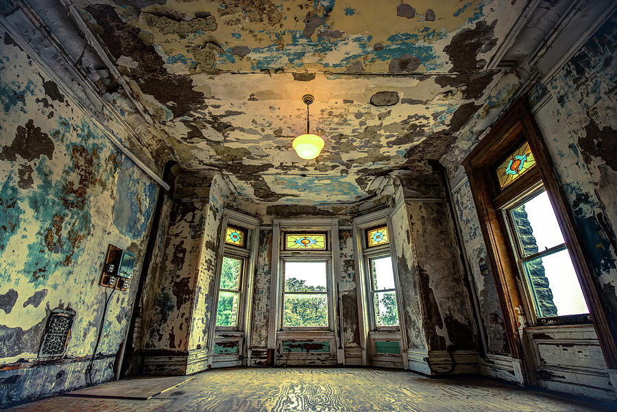 Architecture Photograph - Torn - Ohio State Reformatory - Mansfield Prison  by Gregory Ballos