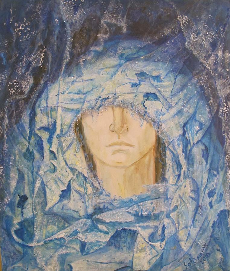 Torn veil-Broken promises Painting by Gladiola Sotomayor