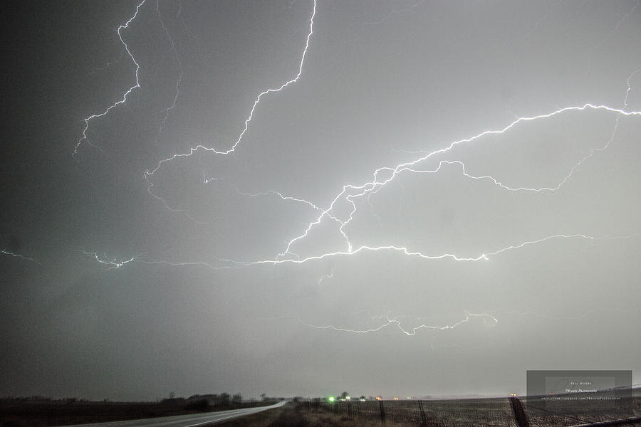 Tornadic Lightning Composite 3-6-17 Photograph by Paul Brooks