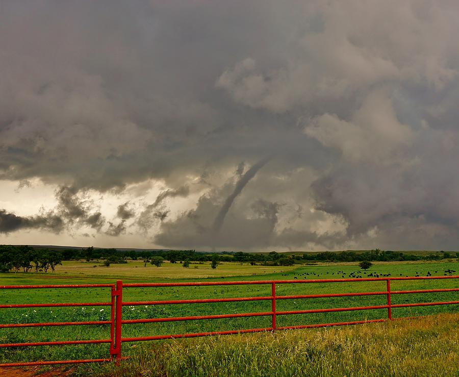 Tornado at the Ranch Photograph by Ed Sweeney