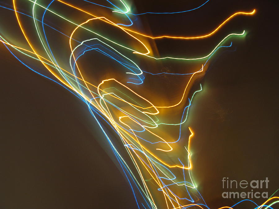 Fantasy Photograph - Tornado of Lights. Dancing Lights Series by Ausra Huntington nee Paulauskaite