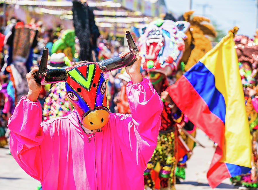 Toro At Barranquilla Carnival Photograph