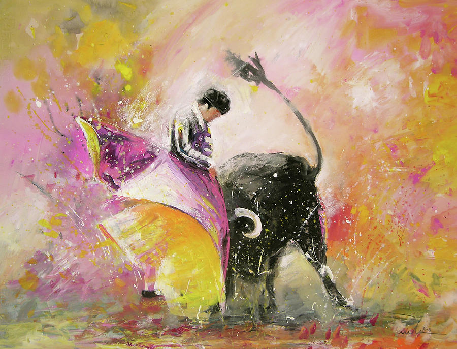 Toro Tenderness Painting by Miki De Goodaboom