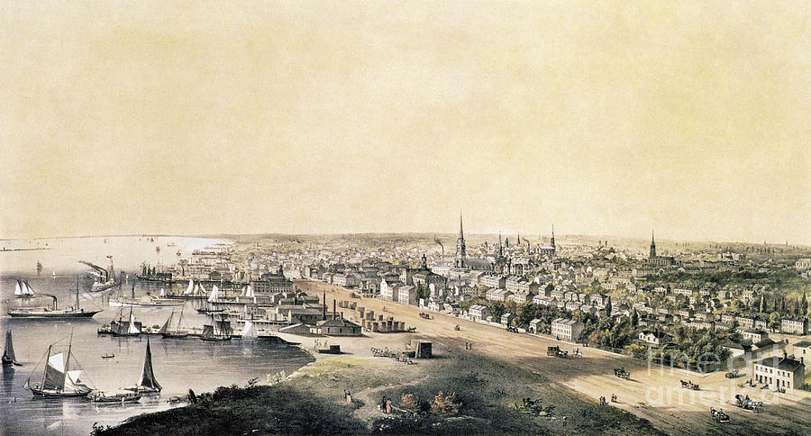Toronto, 1854.  Drawing by Granger