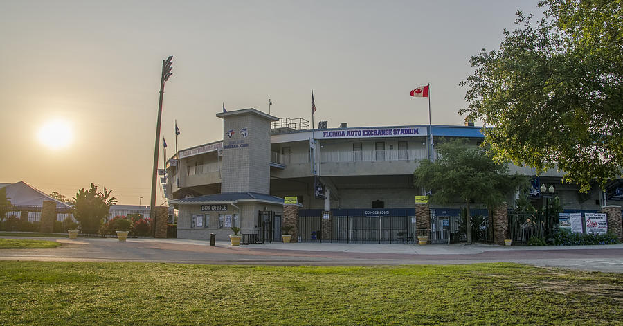 Clearwater Photograph - Toronto Blue Jays - Florida Auto Exchange Stadium by Bill Cannon