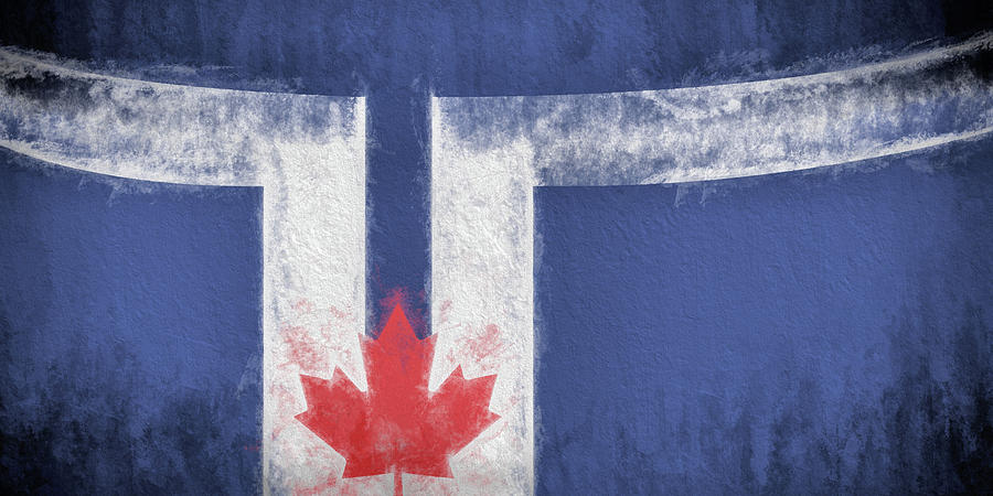 Toronto Canada City Flag Digital Art by JC Findley