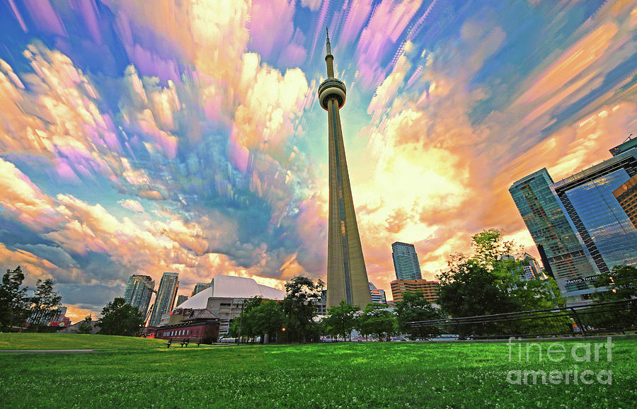 Toronto CN Tower with Skyline Photograph by Charline Xia