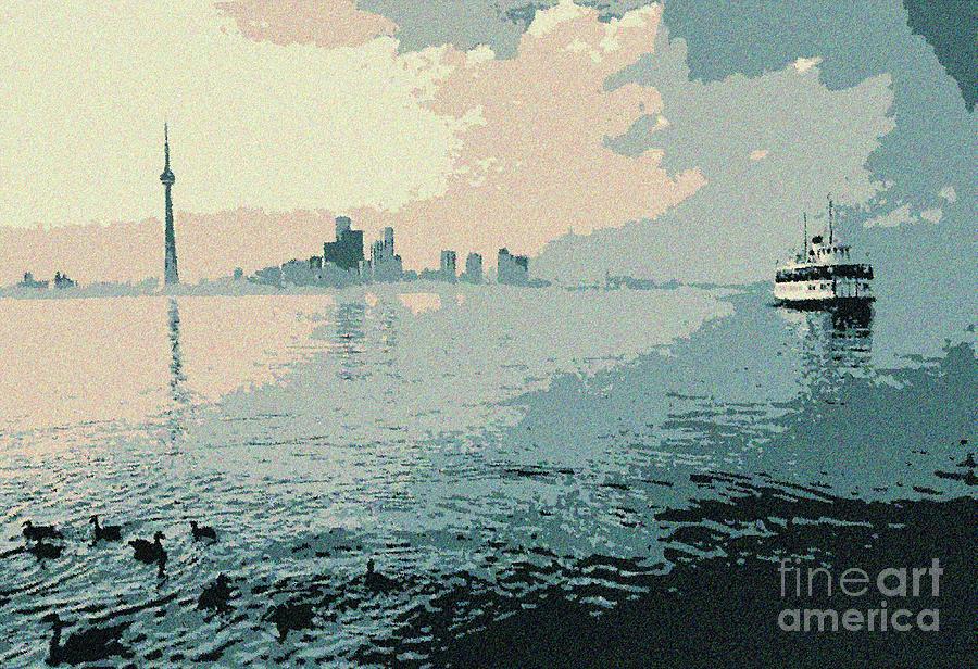 Toronto Harbour as in 1980 Painting by Heidi De Leeuw