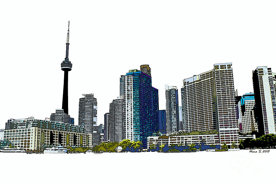 Toronto Harbourfront Skyline Photograph by Nina Silver