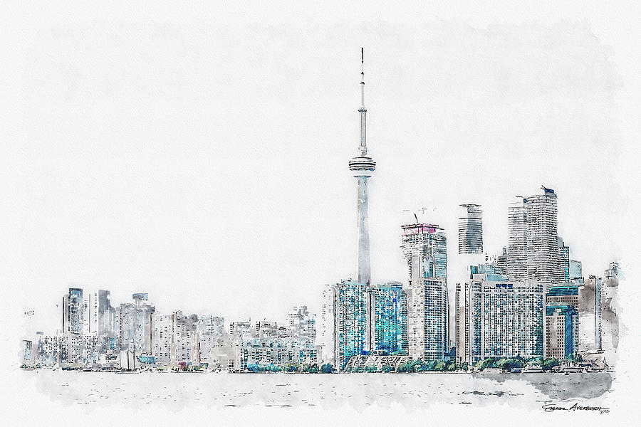 Toronto Mornings Digital Art by Serge Averbukh