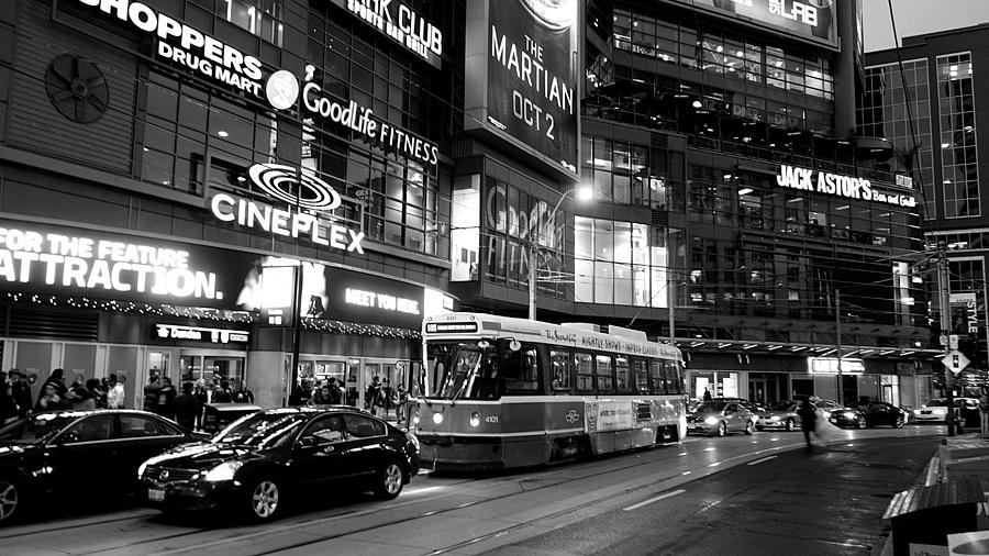 Toronto Night Scene Photograph by Valentino Visentini