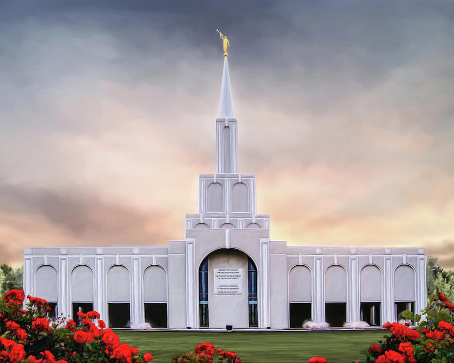 Toronto Ontario Temple Painting by Brent Borup