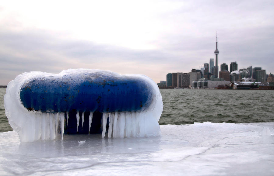 Toronto Polson Pier Winter Photograph