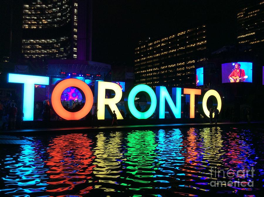 Toronto Sign and Joel Plaskett Photograph by Nina Silver