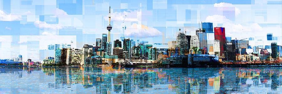 Skyline Photograph - Toronto Skyline 9 by Alex Pyro