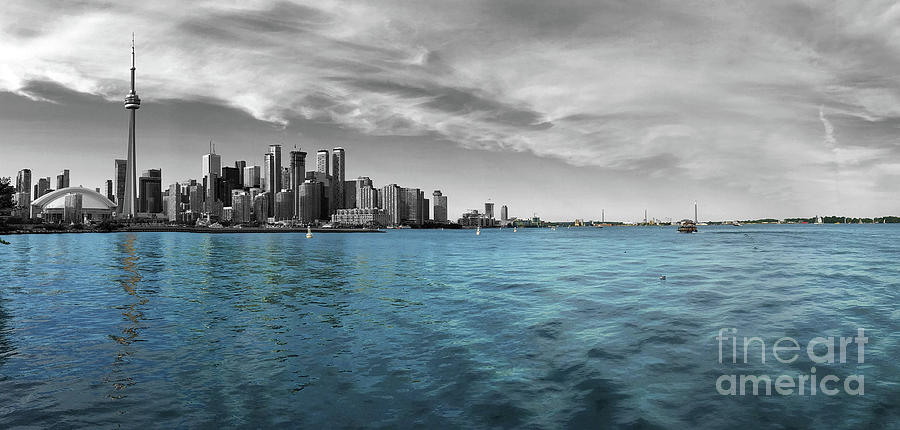 City Photograph - Toronto Skyline from Hanlans Point by Nina Silver