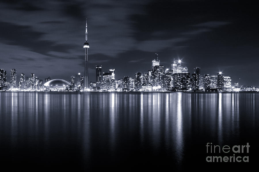 Toronto Photograph - Toronto Skyline Monochrome by Matt Trimble Toronto Photograph - Toronto Skyline Monochrome by Matt Trimble