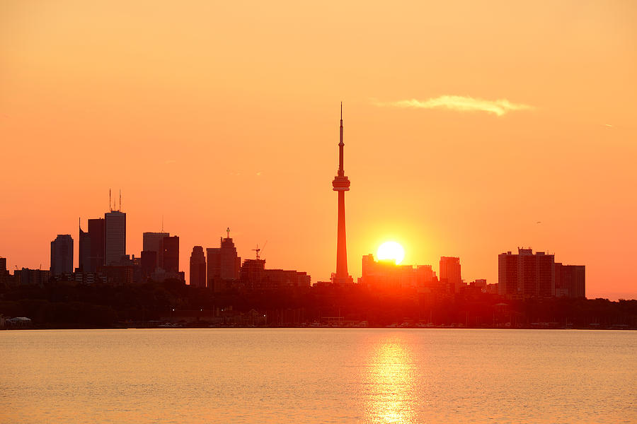 Toronto sunrise Photograph by Songquan Deng