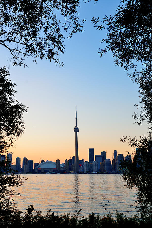 Toronto sunset Photograph by Songquan Deng