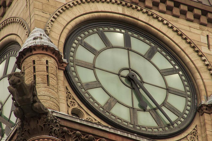 Torontos Old City Hall - Clock Tower  Photograph by Hany J