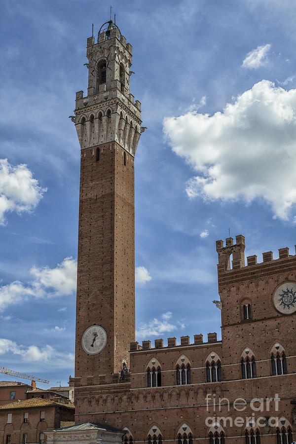 Torre del Mangia in Siena, Italy Photograph by Patricia Hofmeester