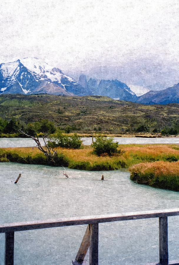 Torres Del Paine - Patagonia Southern Chile Painting by Ronald Osborne